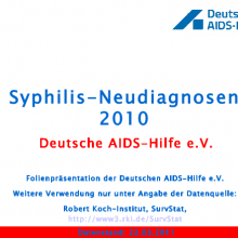 Vorschaubild Syphilis Neudiagnosen 2010