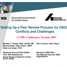 Vorschaubild Wright, Lemmen et al peer review process - CCPH-Conference - Toronto 2007